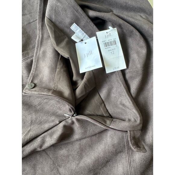 J Jill Faux Suede Skirt Size 12 NWT - Picture 3 of 4